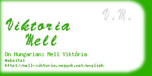 viktoria mell business card